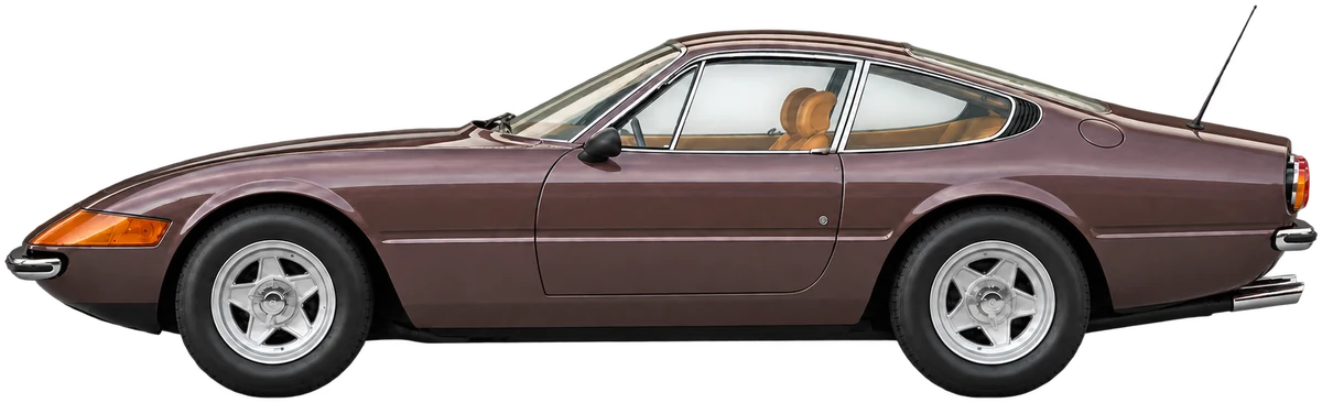 Illustration of Ferrari 365 GTB/4 Daytona, chassis 14263, based on the supplied car photographs.