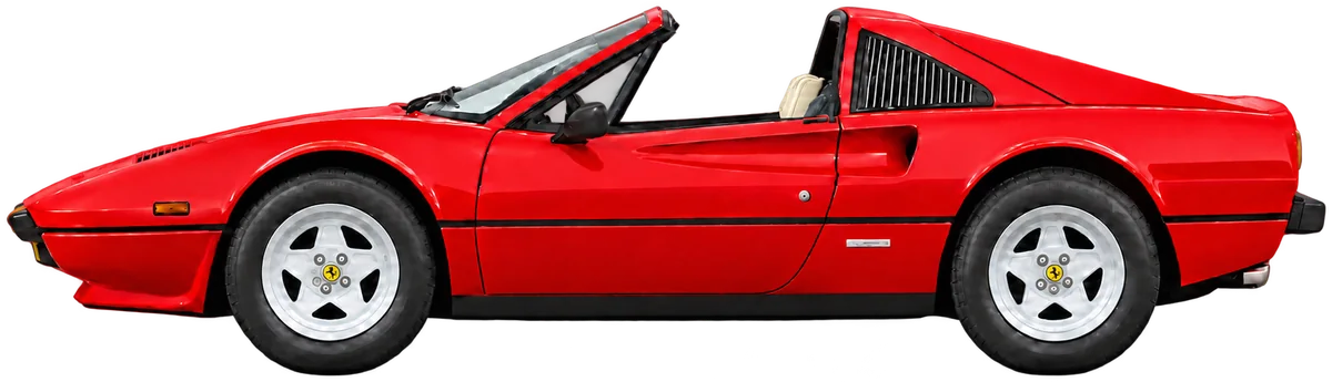 Model illustration based on Artcurial's 2016 photographs. 308 GTS Quattrovalvole, chassis 50209