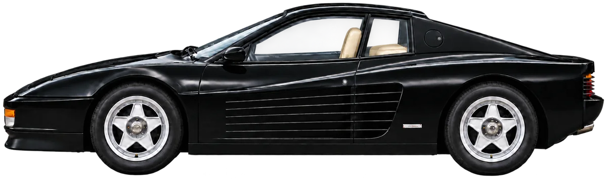 Black Testarossa model illustration based on the supplied photographs of 67541